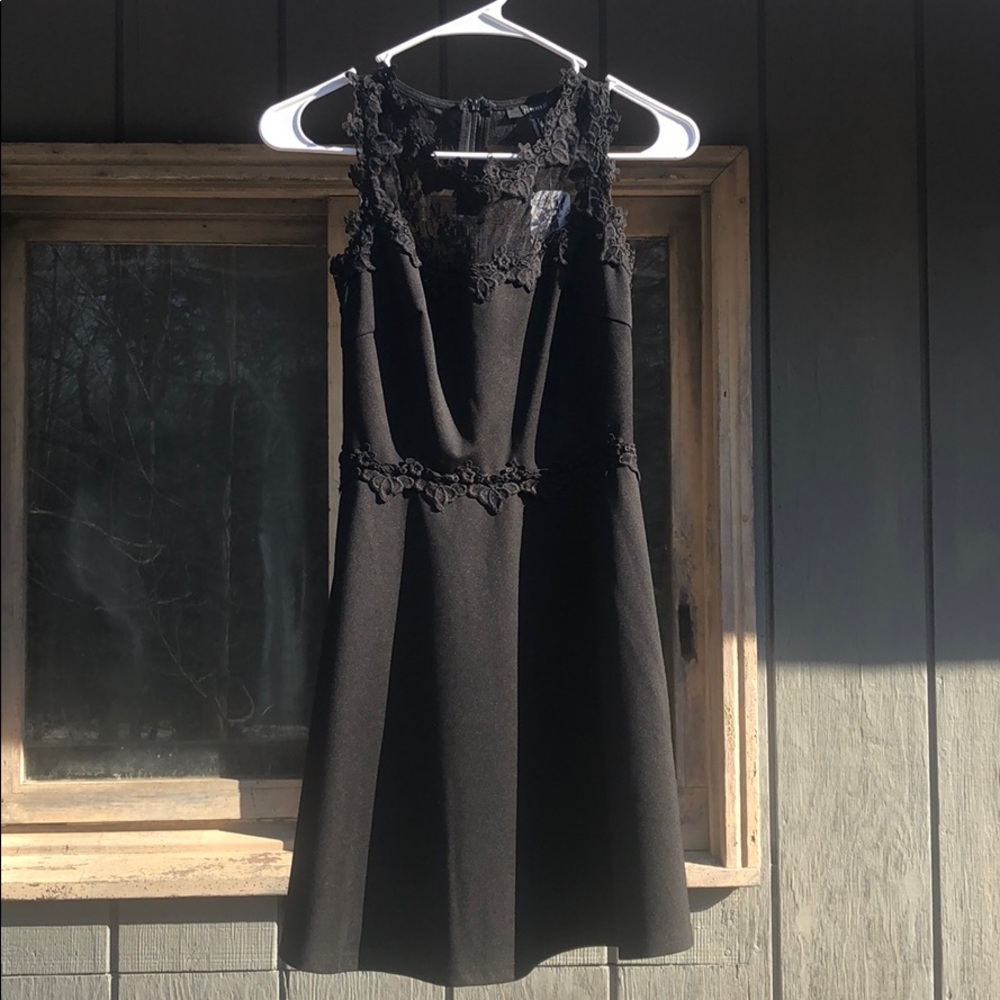 Forever 21 Black, lace mesh mini dress